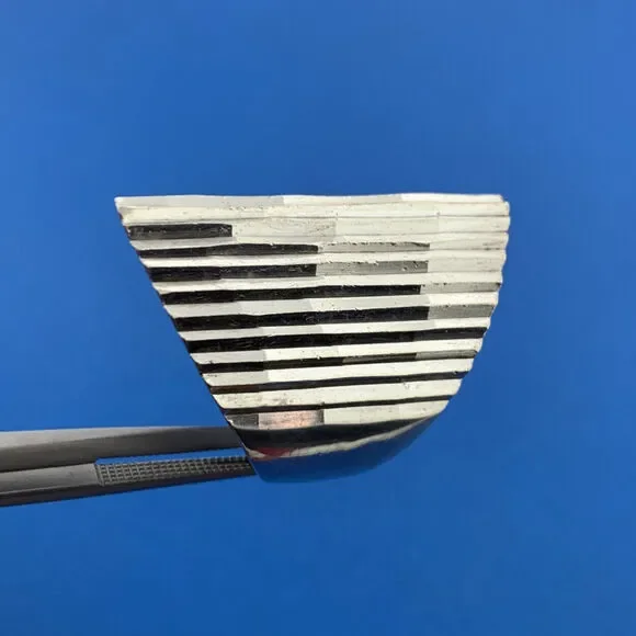 Vintage Taxco 925 Sterling Silver Textured Diamond Cut Statement Finger Ring - Picture 5 of 9